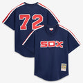 Carlton Fisk Chicago White Sox Authentic Batting Practice Jersey - Navy