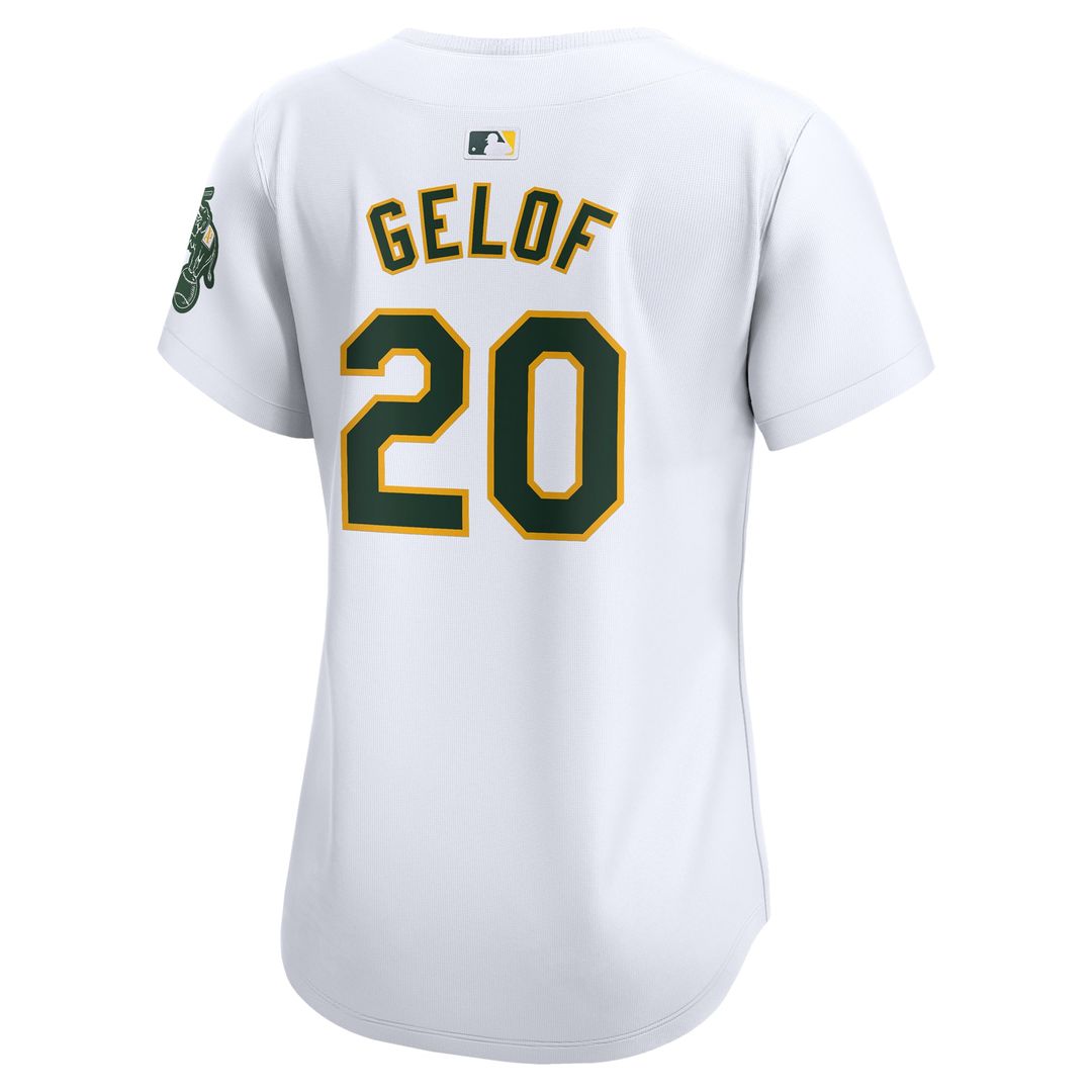 Zack Gelof Athletics Women's Home Limited Player Jersey - White