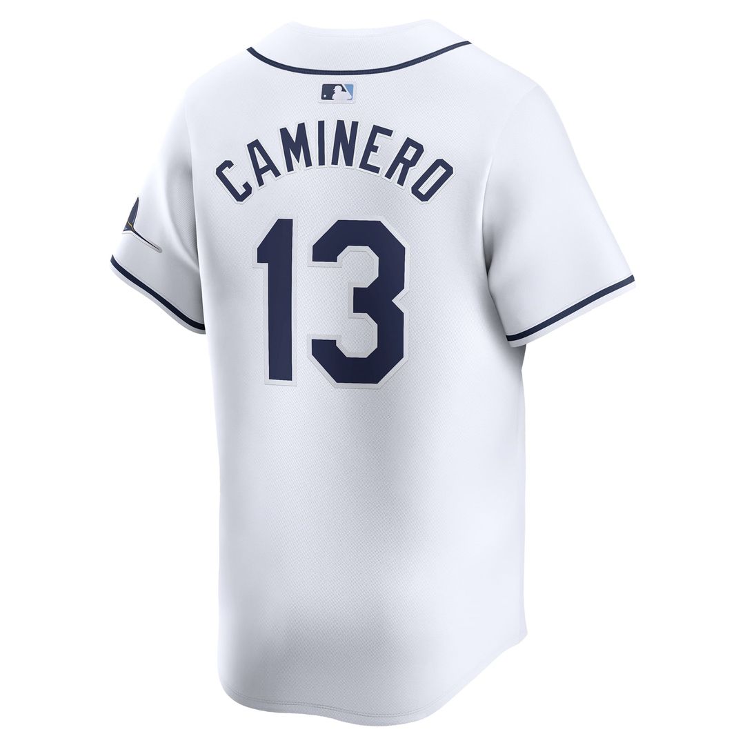 Junior Caminero Tampa Bay Rays Youth Home Limited Player Jersey - White