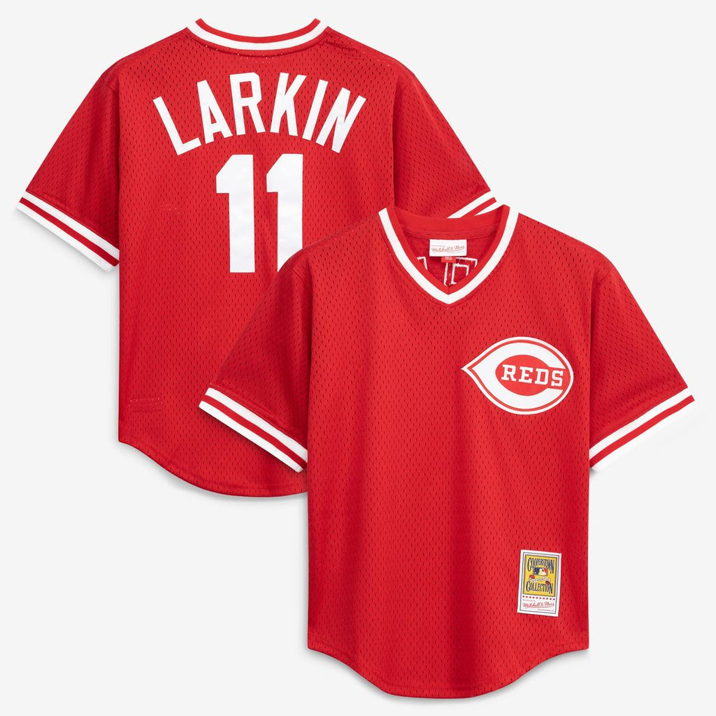 Barry Larkin Cincinnati Reds Authentic Batting Practice Jersey - Red