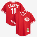 Barry Larkin Cincinnati Reds Authentic Batting Practice Jersey - Red