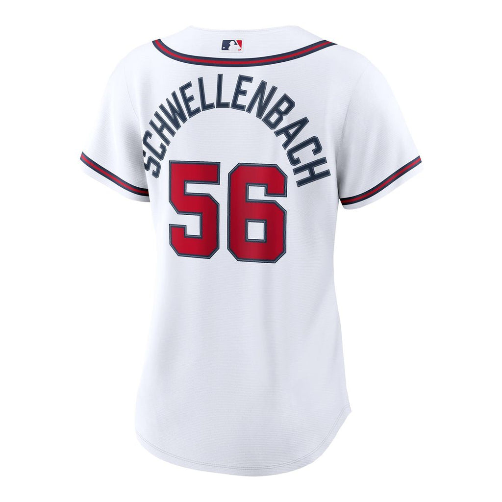 Spencer Schwellenbach Atlanta Braves Women's Home Replica Jersey - White