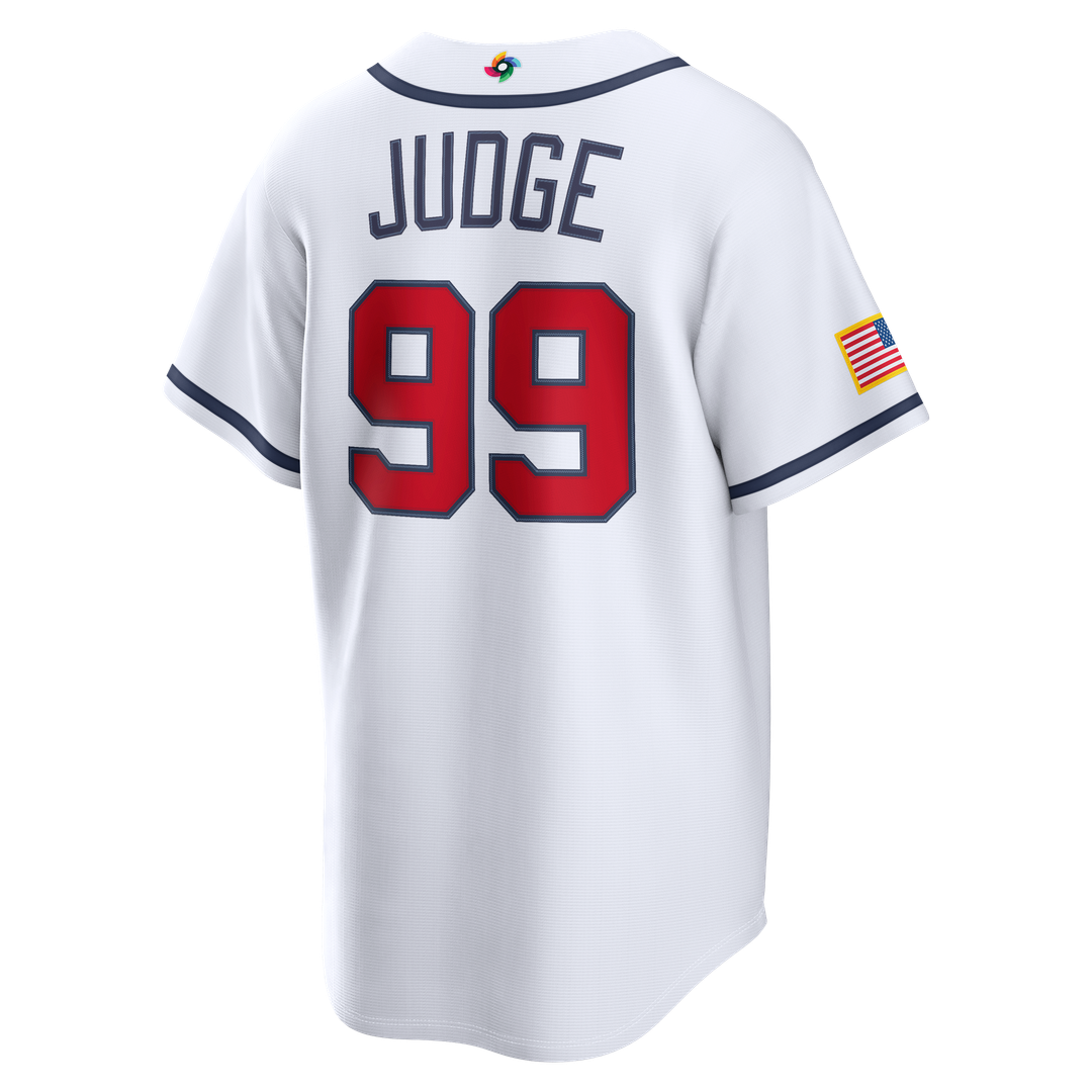 Aaron Judge USA Baseball 2026 World Baseball Classic Home Stadium Jersey - White