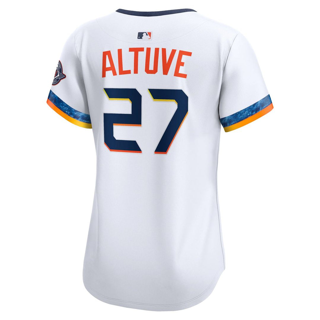 Jose Altuve Houston Astros Women's 2025 City Connect Limited Jersey - White
