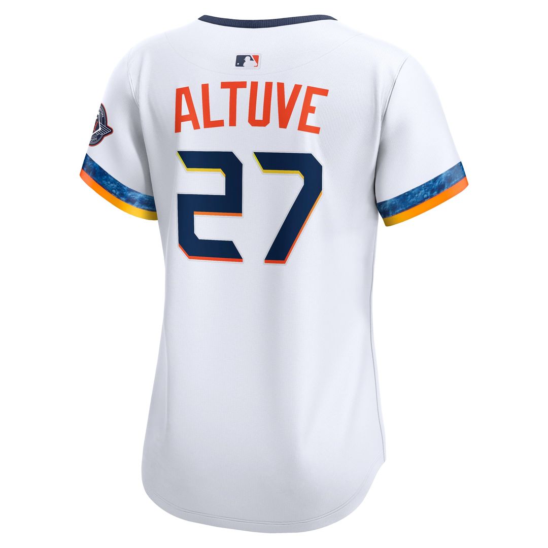 Jose Altuve Houston Astros Women's 2025 City Connect Limited Jersey - White