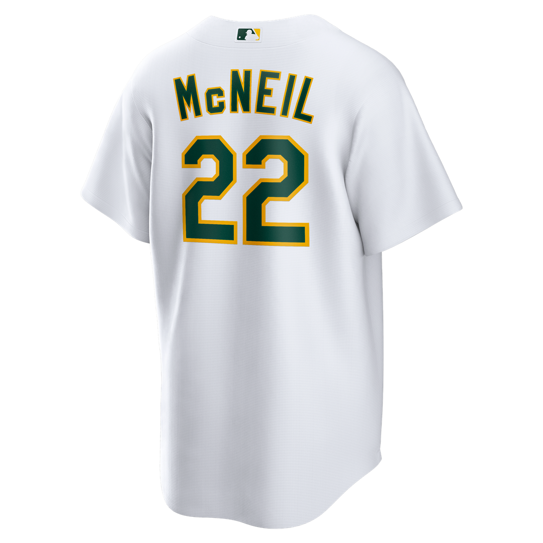 Jeff McNeil Athletics Home Replica Jersey - White