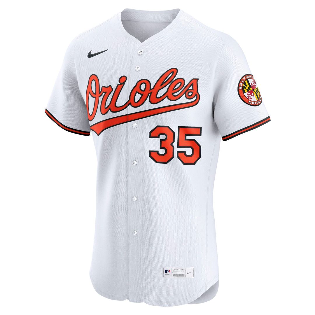 Adley Rutschman Baltimore Orioles Home Elite Jersey - White