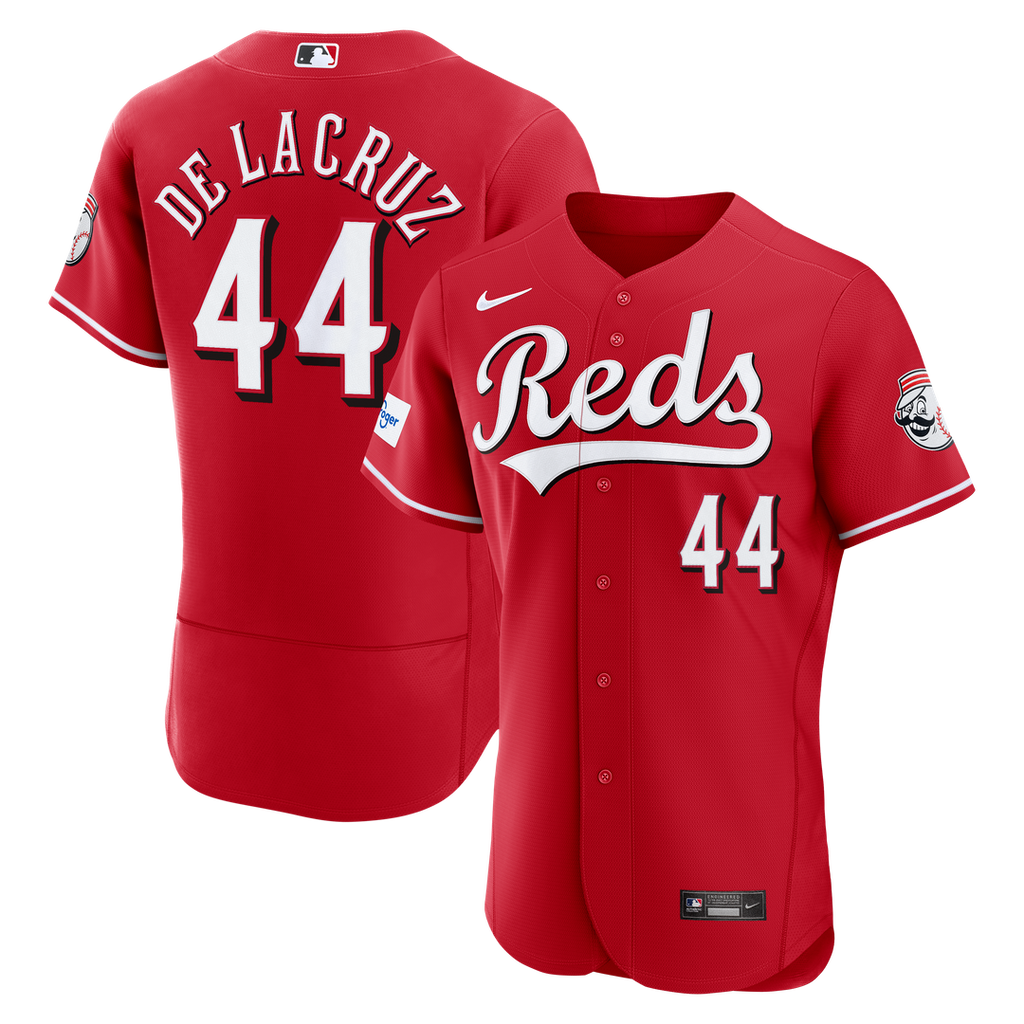 Elly De La Cruz Cincinnati Reds Alternate Authentic Sponsor Patch Jersey - Red