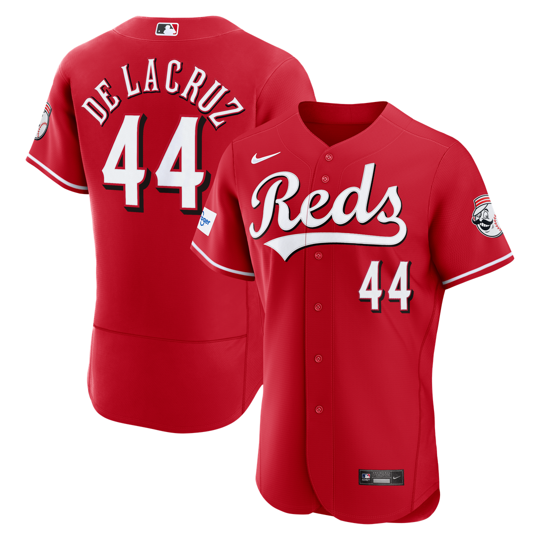 Elly De La Cruz Cincinnati Reds Alternate Authentic Sponsor Patch Jersey - Red