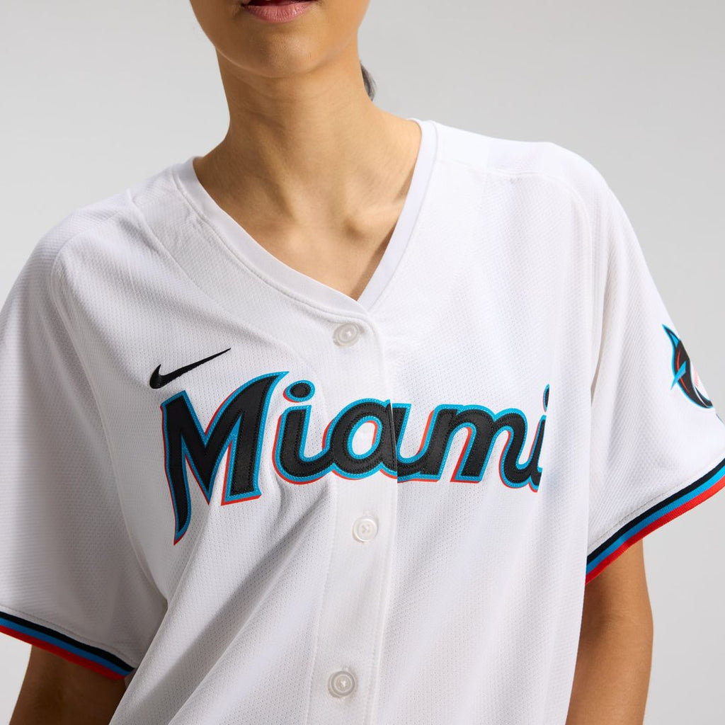 Sandy Alcantara Miami Marlins Women's Home Limited Player Jersey - White