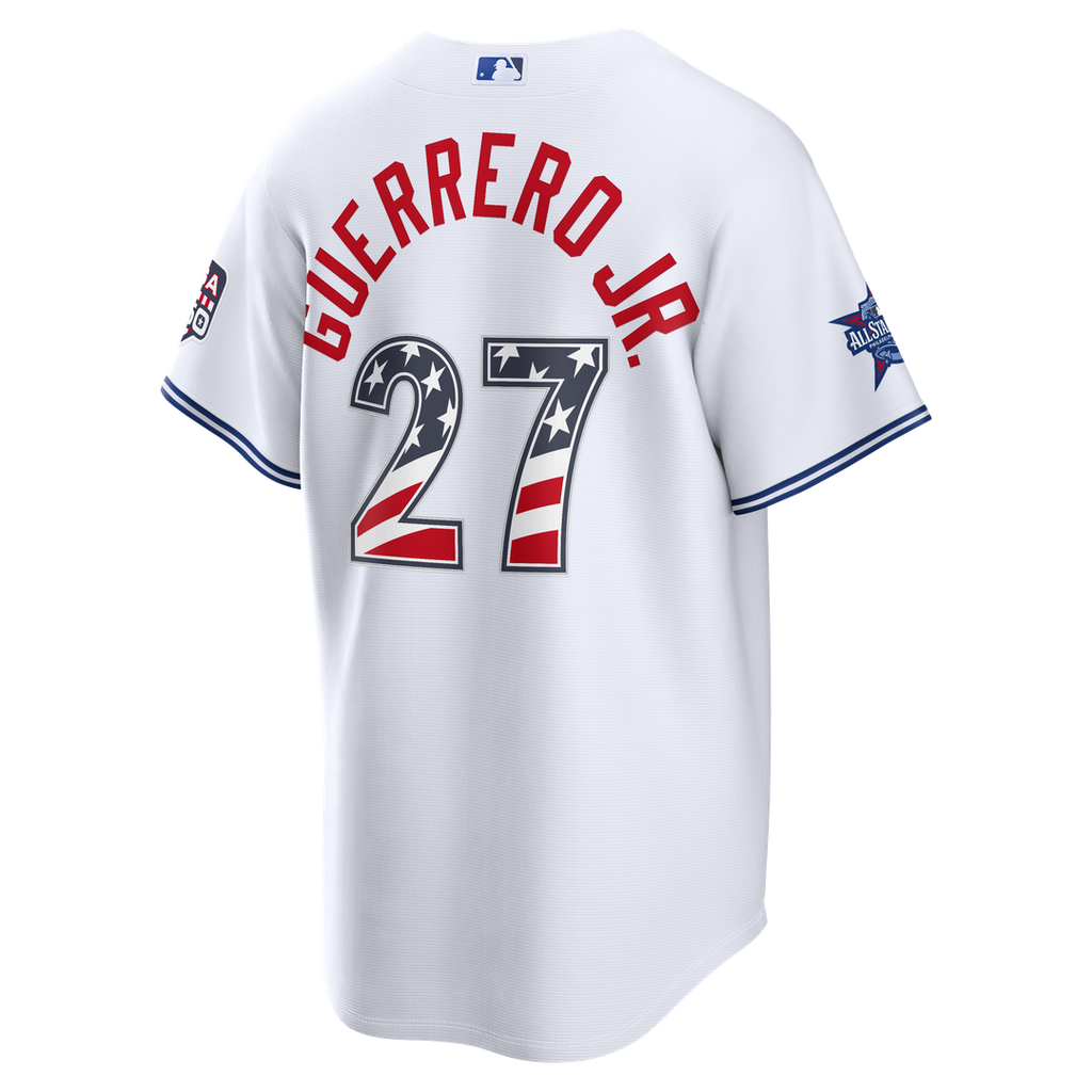 2026 All - Star Edition Stars & Stripes Toronto Blue Jays Vladimir Guerrero Jr. White Stadium Jersey