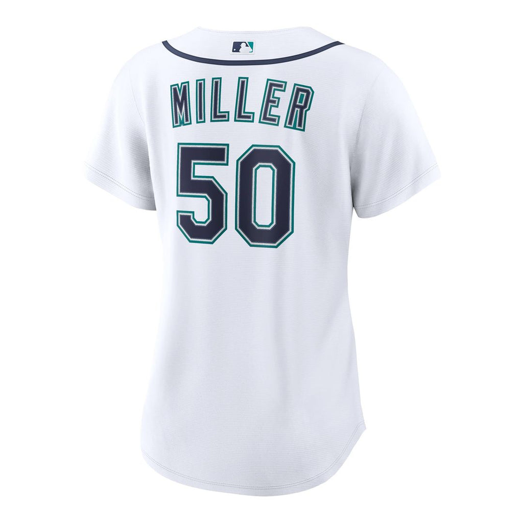 Bryce Miller Seattle Mariners Women's Home Replica Jersey - White