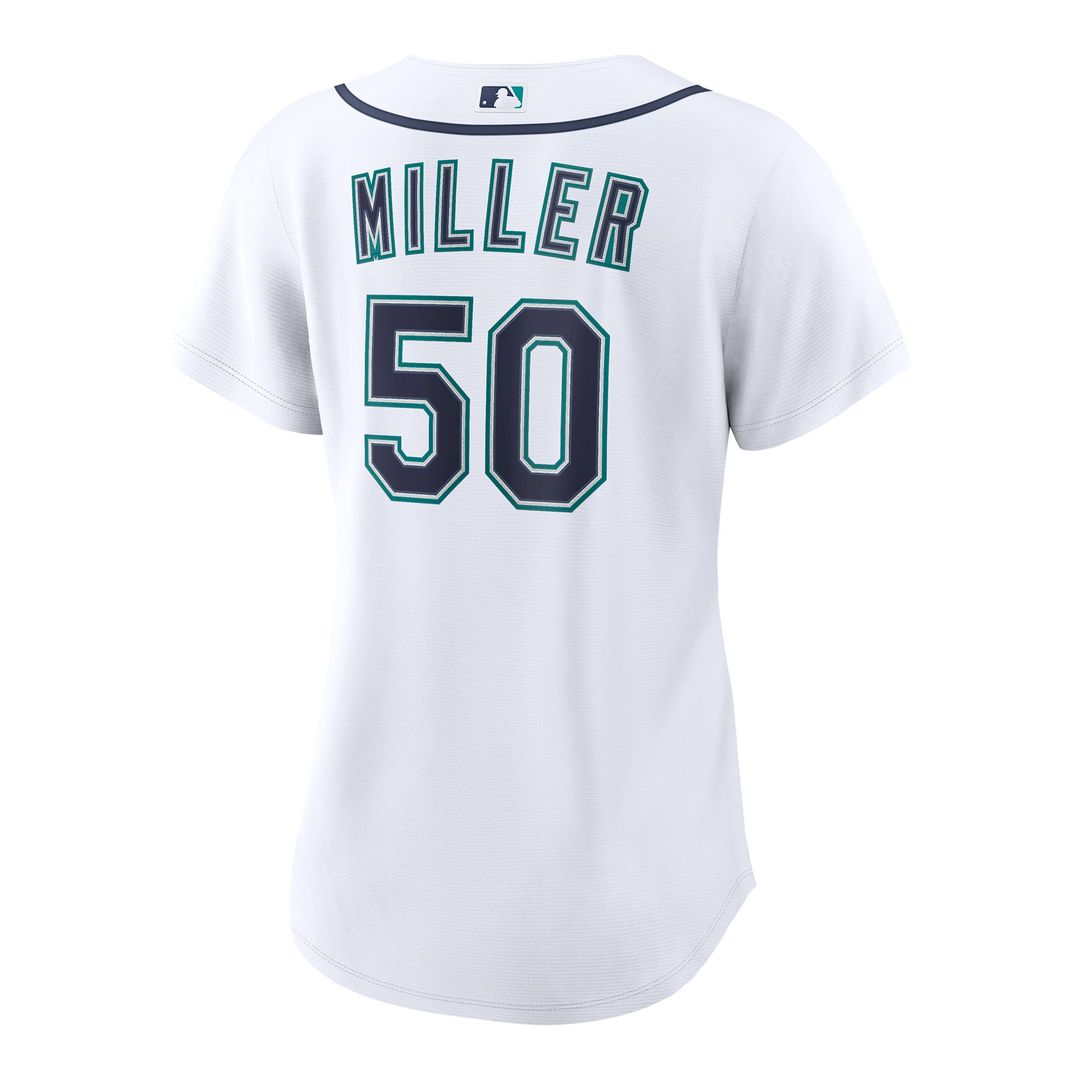 Bryce Miller Seattle Mariners Women's Home Replica Jersey - White