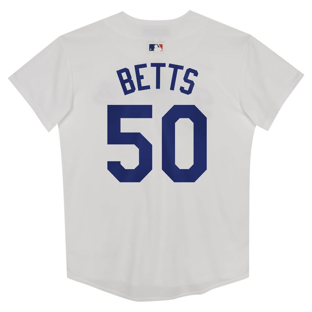 Mookie Betts Los Angeles Dodgers Preschool Home Game Jersey - White