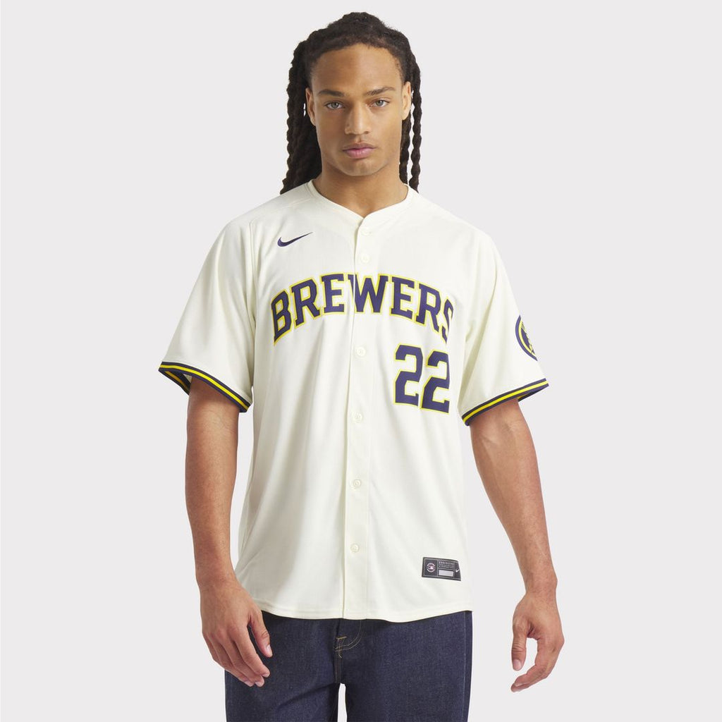 Christian Yelich Milwaukee Brewers Home Limited Player Jersey - Cream