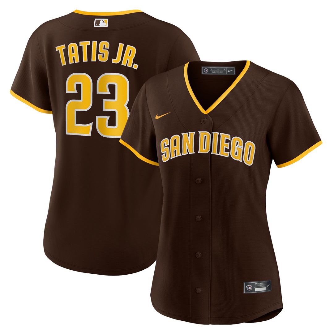 Fernando Tatís Jr. San Diego Padres Women's Road Replica Player Jersey - Brown
