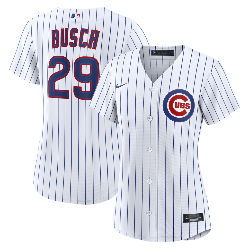 Michael Busch Chicago Cubs Women's Home Replica Jersey - White