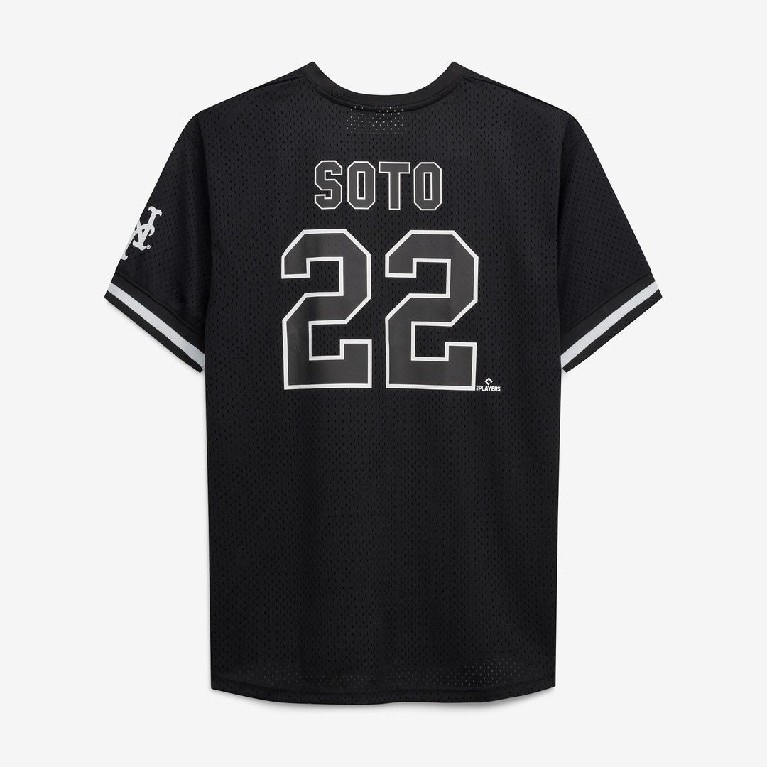 Juan Soto New York Mets Fanatics Big & Tall Heavyweight Mesh Jersey - Black/White
