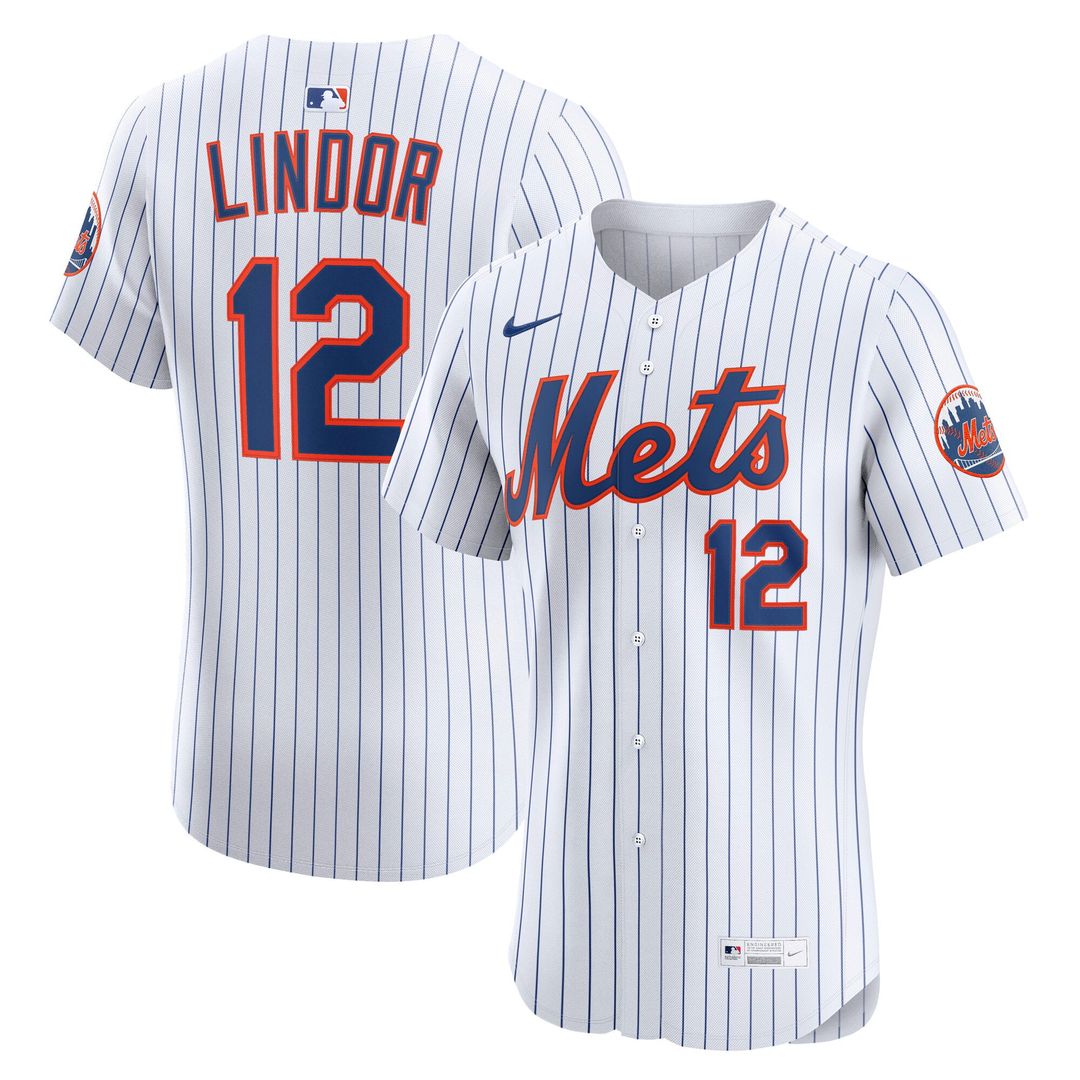 Francisco Lindor New York Mets Home Elite Player Jersey - White