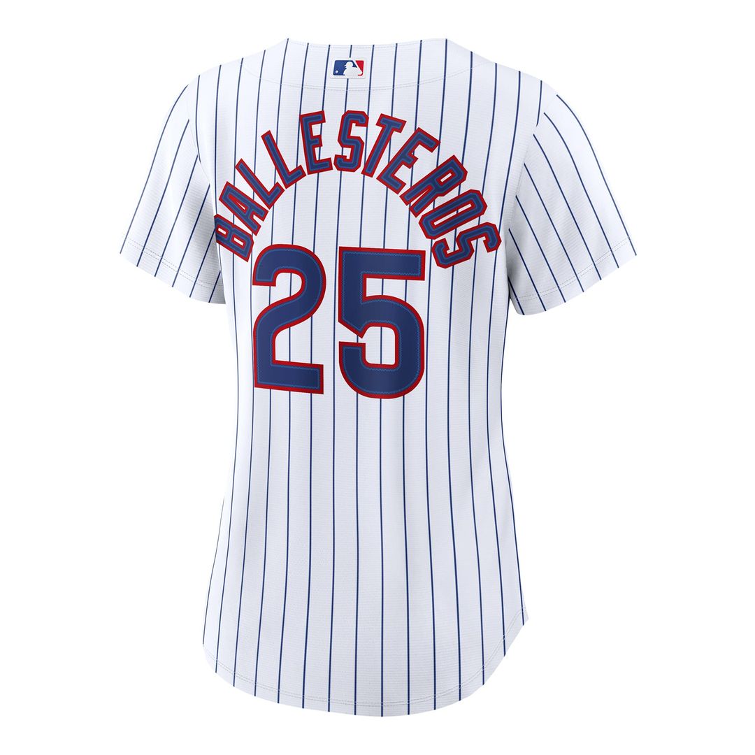 Moisés Ballesteros Chicago Cubs Women's Home Replica Jersey - White