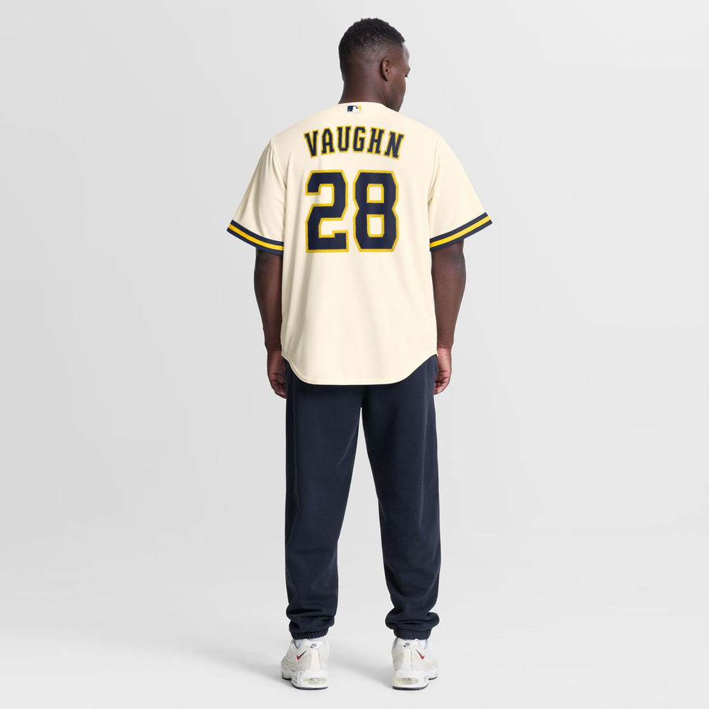 Andrew Vaughn Milwaukee Brewers Home Replica Jersey - Cream