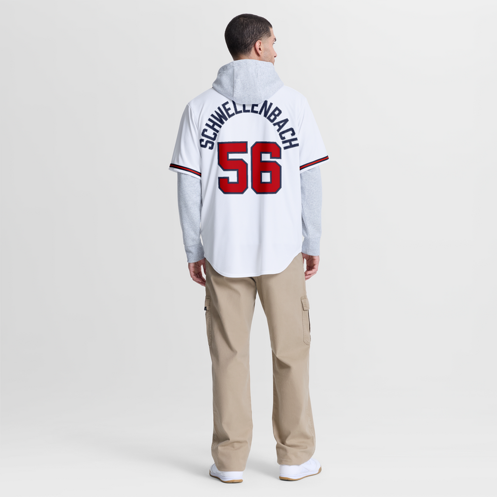 Spencer Schwellenbach Atlanta Braves Home Replica Jersey - White