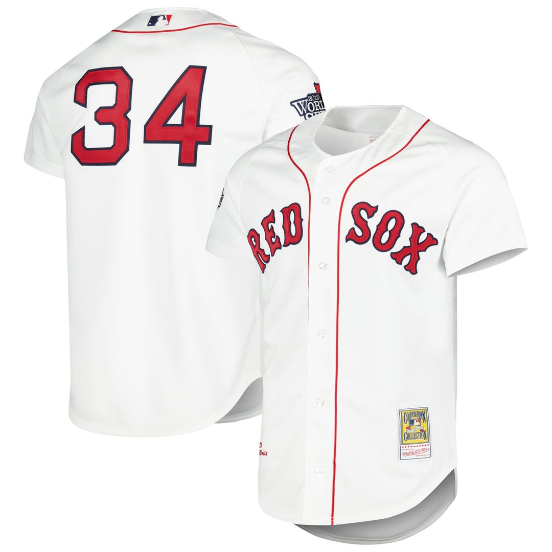 David Ortiz Boston Red Sox Cooperstown Collection Authentic Jersey - White