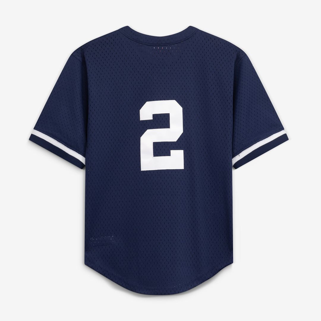 Derek Jeter New York Yankees Toddler Cooperstown Collection Mesh Batting Practice Jersey - Navy