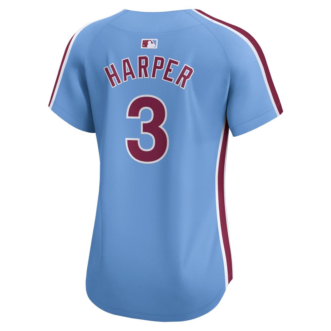 Bryce Harper Philadelphia Phillies Women's Alternate Limited Player Jersey - Light Blue