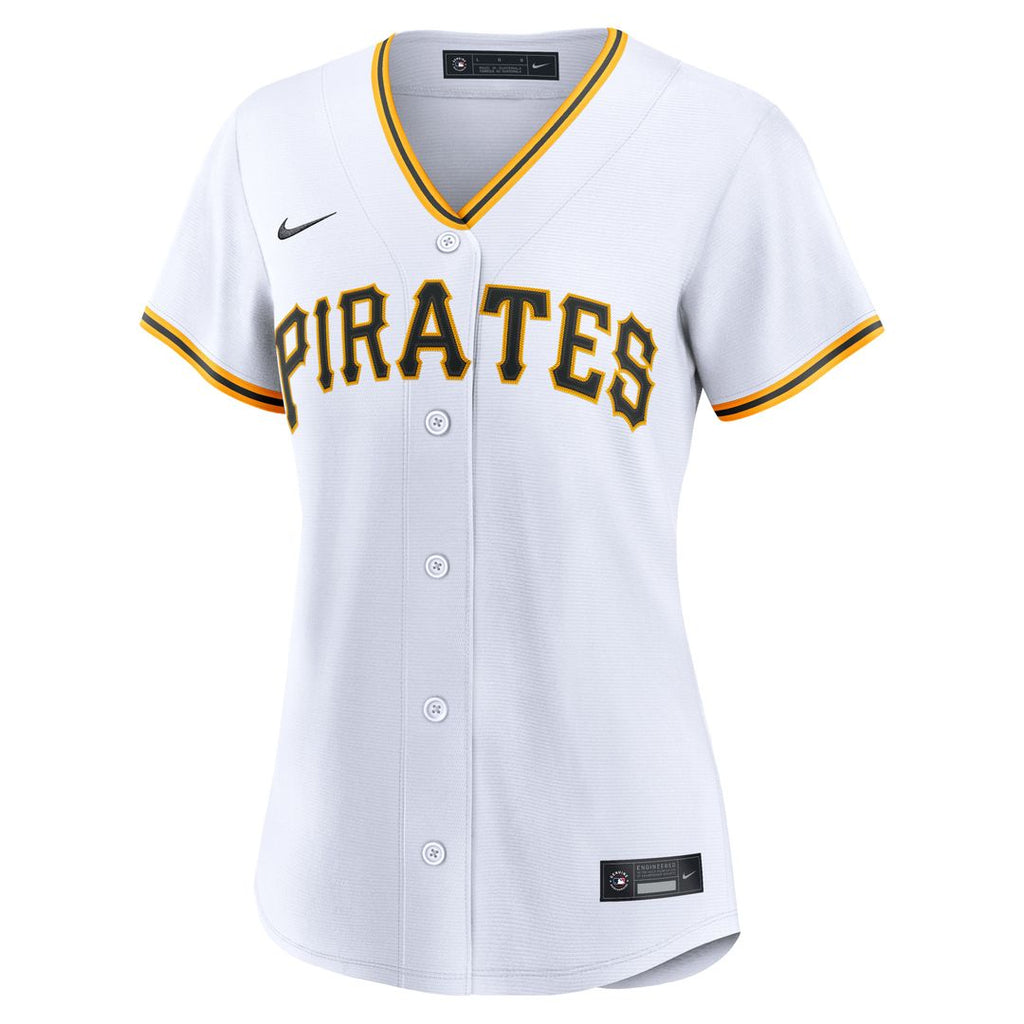Lake Bachar Pittsburgh Pirates Women's Home Replica Jersey - White