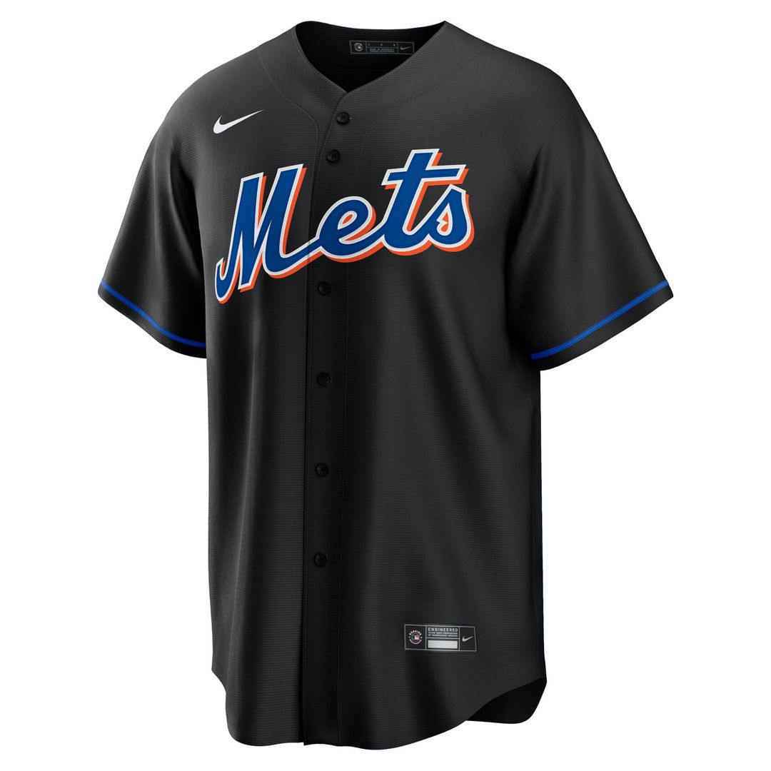 Mike Hampton New York Mets 2022 Alternate Replica Player Jersey - Black