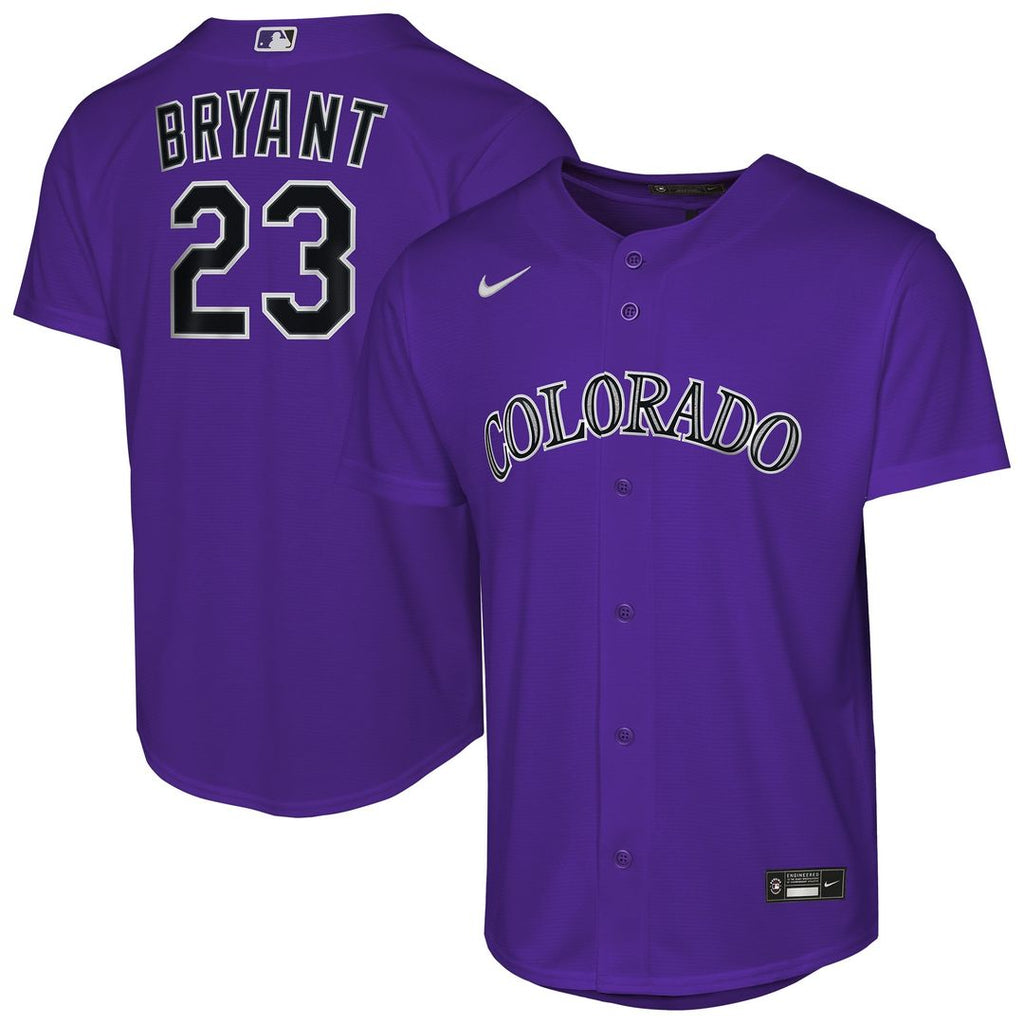 Kris Bryant Colorado Rockies Youth Alternate Replica Jersey - Purple
