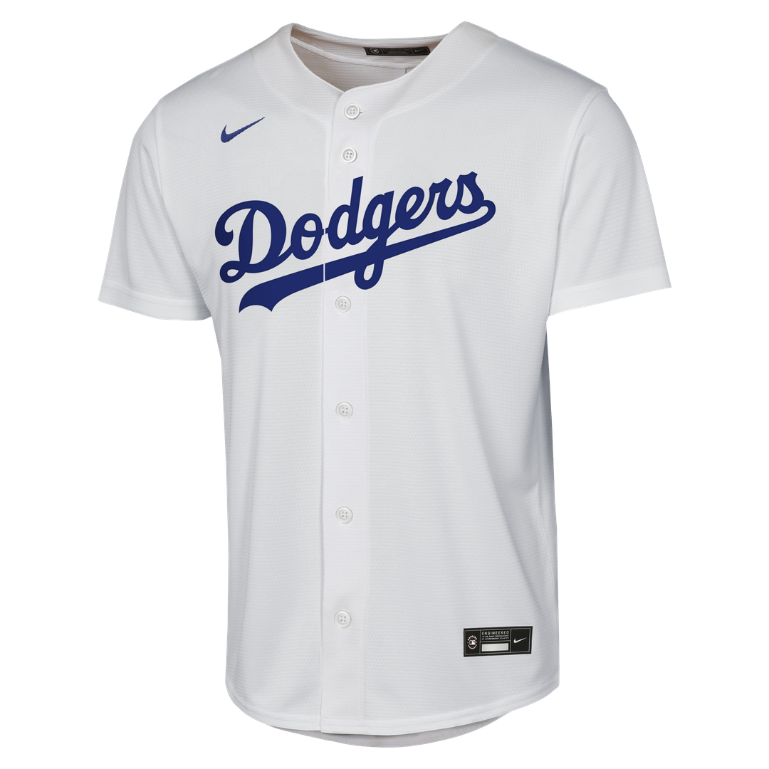 Enrique Hernández Los Angeles Dodgers Youth Home Baseline Jersey - White