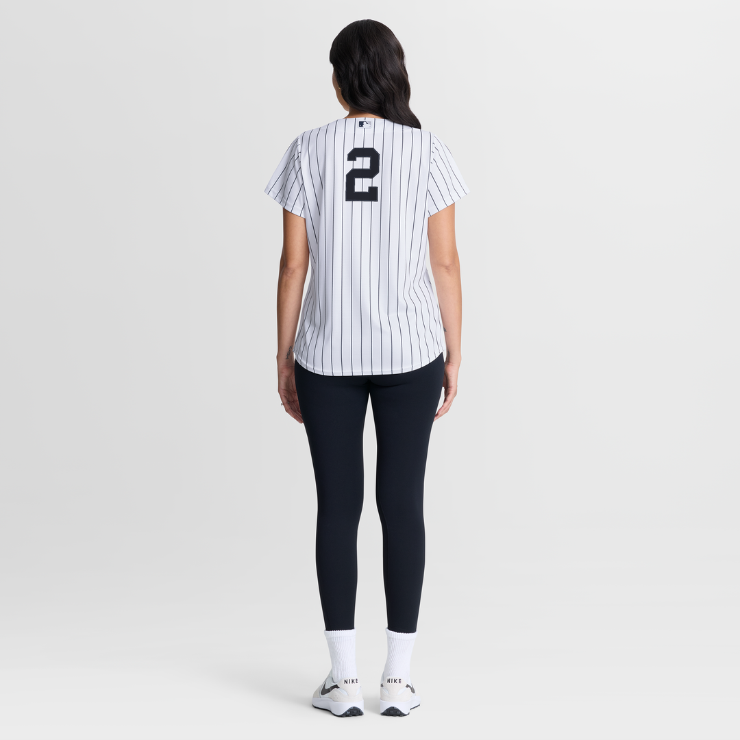 Derek Jeter New York Yankees Women's Home Retired Replica Jersey - White