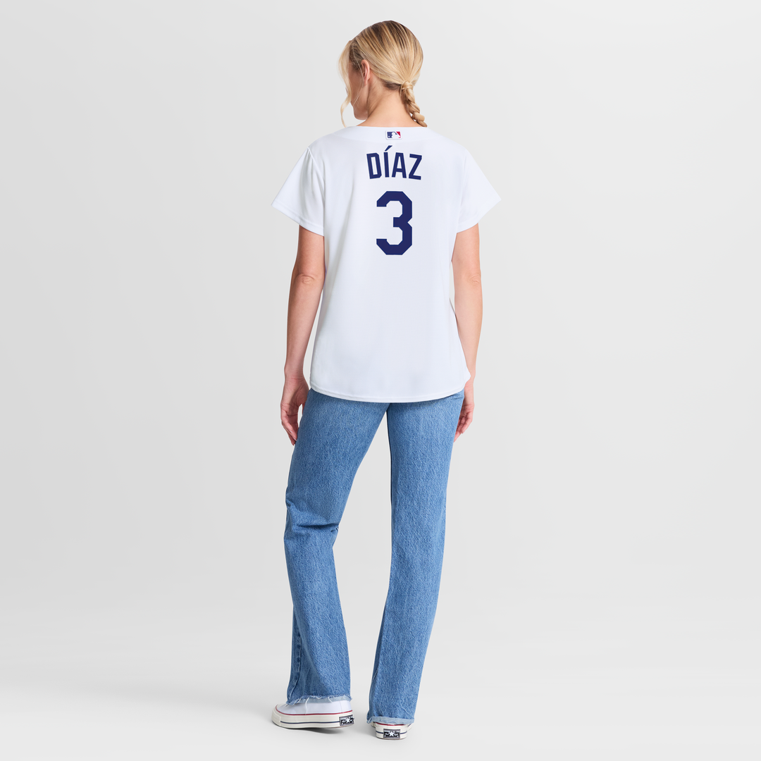 Edwin Díaz Los Angeles Dodgers Women's Home Replica Jersey - White
