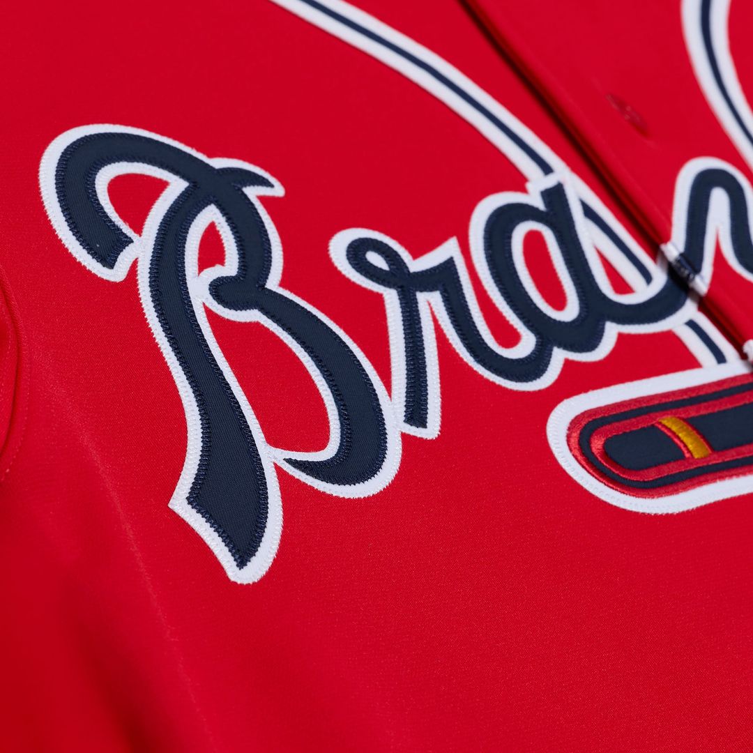 Chipper Jones Atlanta Braves 2006 Cooperstown Collection Authentic Jersey - Red
