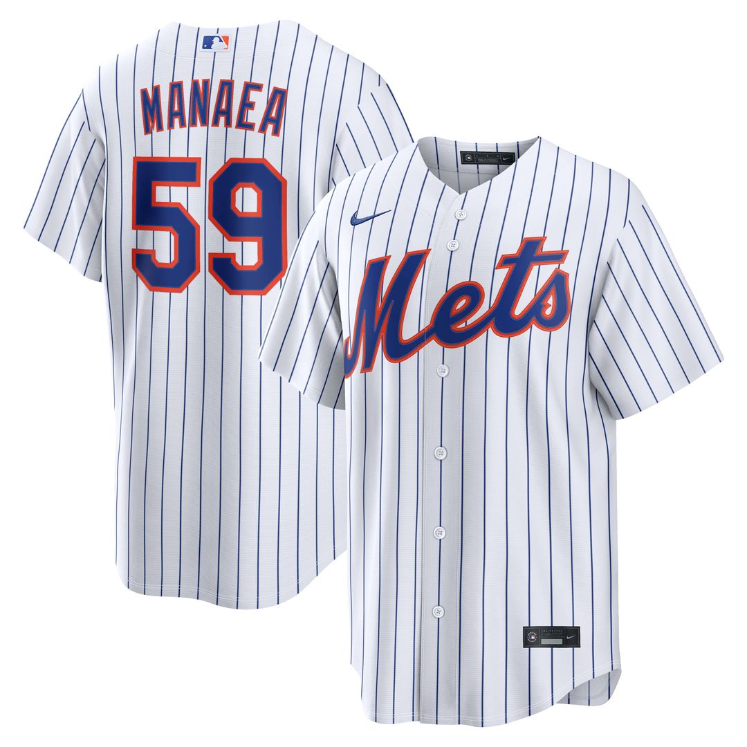Sean Manaea New York Mets Home Replica Jersey - White