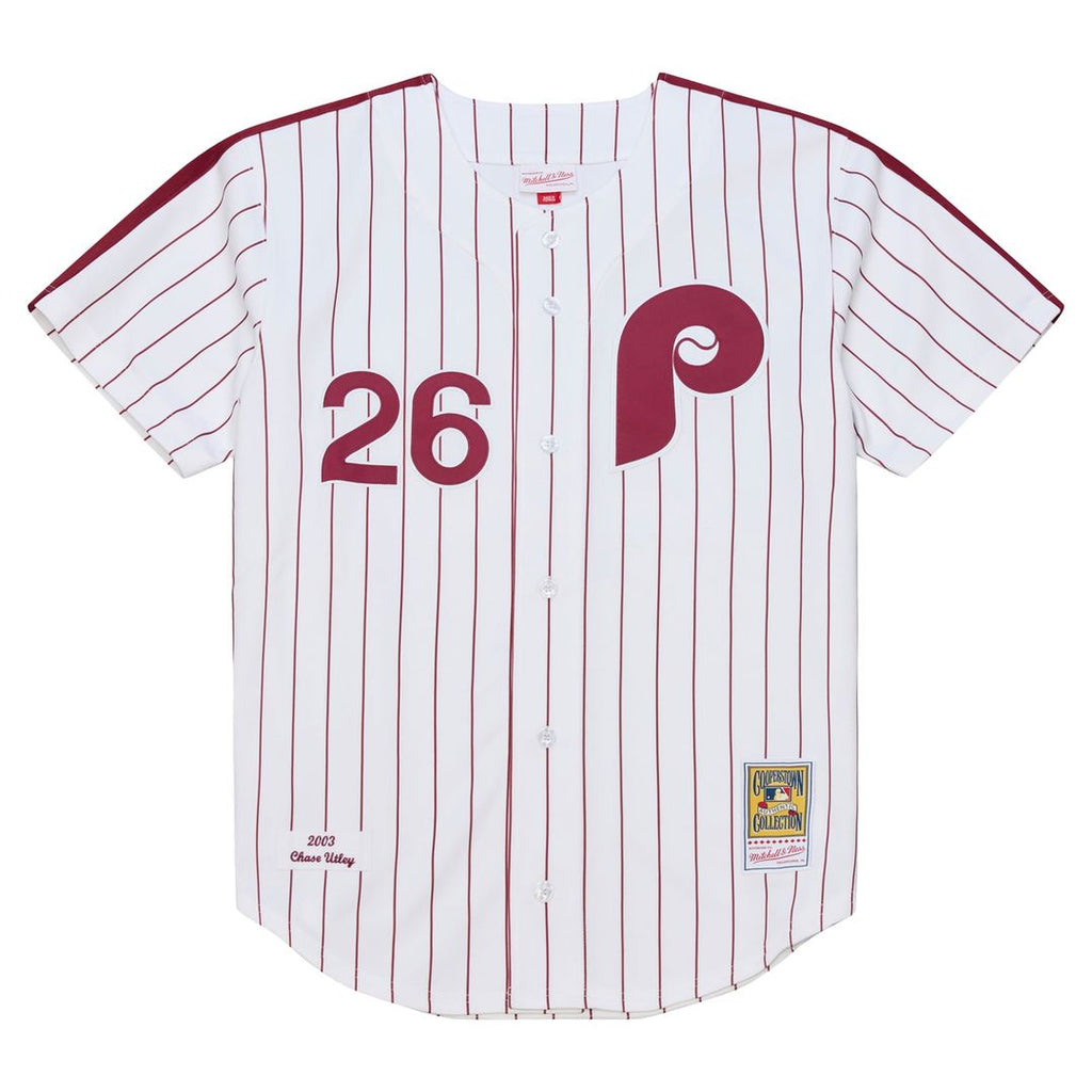 Chase Utley Philadelphia Phillies 2003 Cooperstown Collection Authentic Jersey - White