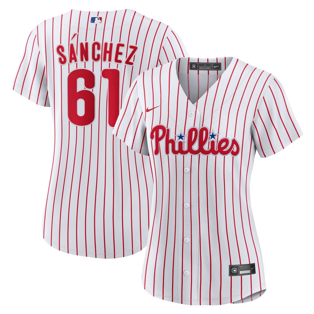 Cristopher Sanchez Philadelphia Phillies Women's Home Replica Jersey - White