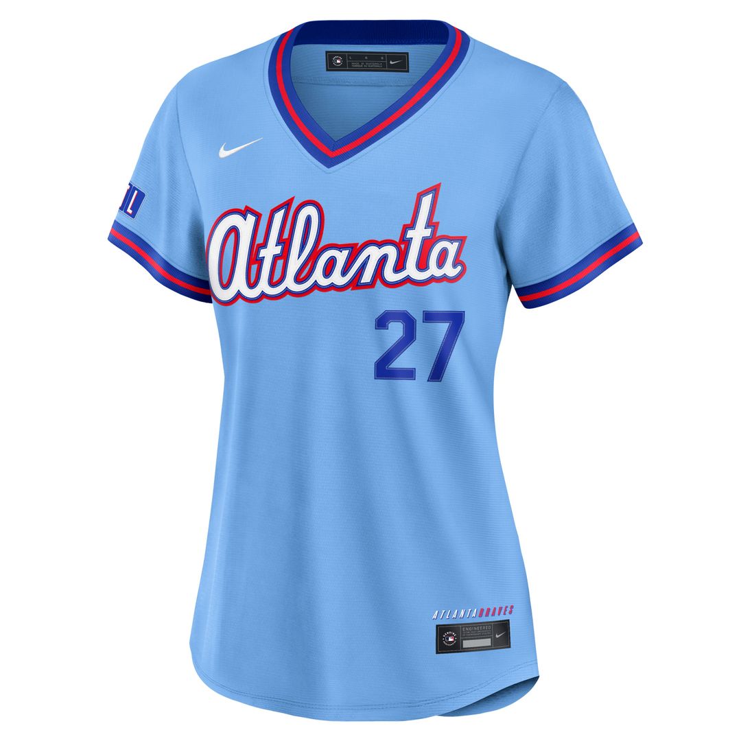 Austin Riley Atlanta Braves Women's 2026 City Connect Stadium Jersey - Powder Blue