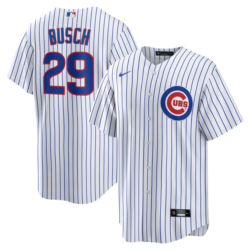Michael Busch Chicago Cubs Home Replica Jersey - White