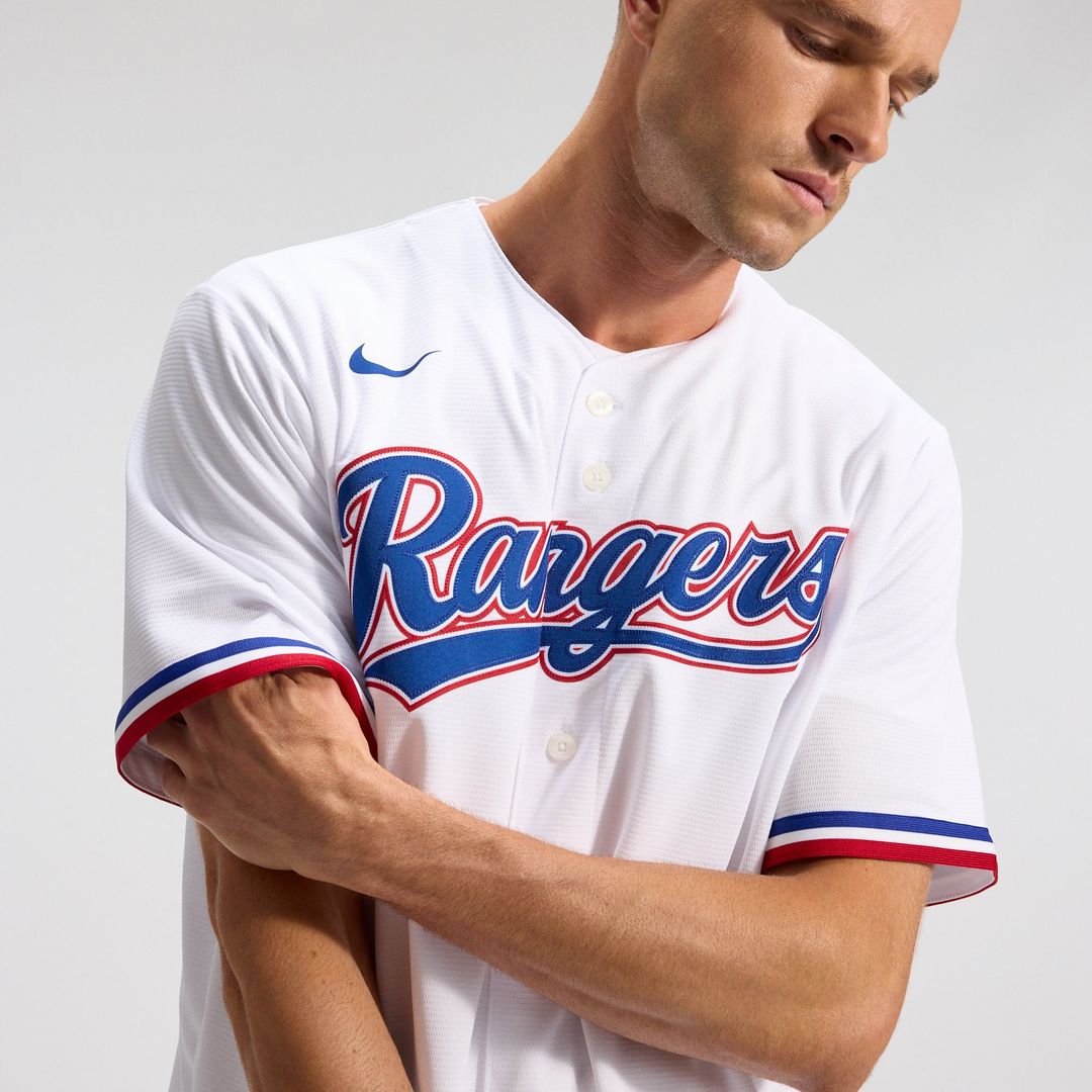 Texas Rangers Home Replica Team Jersey - White