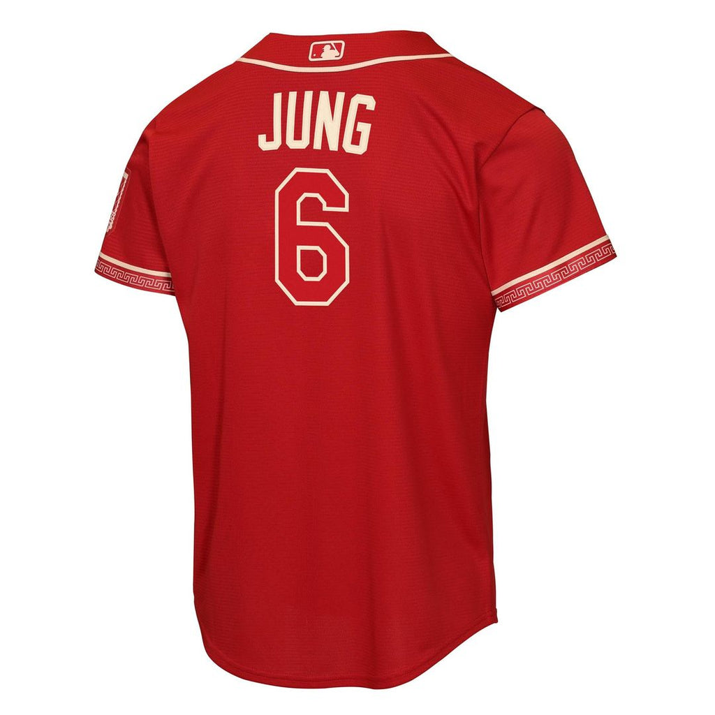 Josh Jung Texas Rangers Youth 2026 City Connect Stadium Jersey - Red