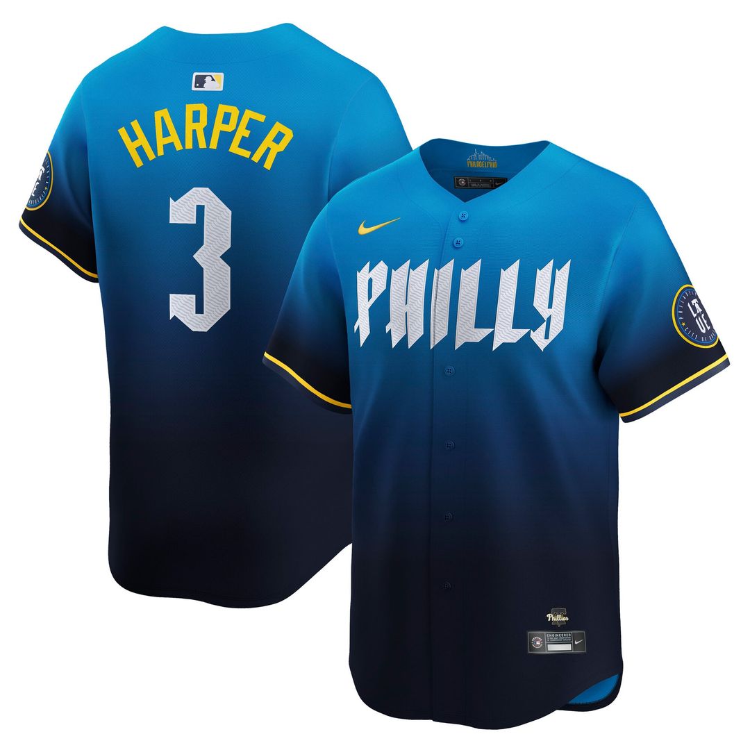 Bryce Harper Philadelphia Phillies City Connect Limited Jersey - Blue