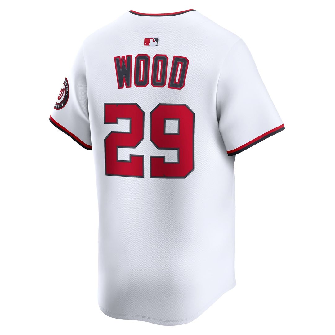 James Wood Washington Nationals Home Limited Jersey - White