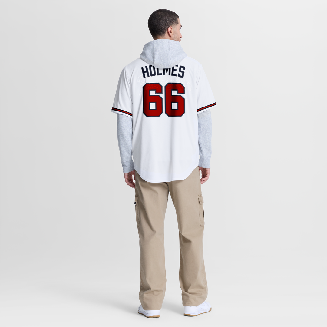 Grant Holmes Atlanta Braves Home Replica Jersey - White