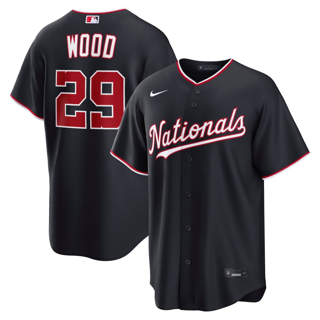 James Wood Washington Nationals Alternate Replica Jersey - Navy