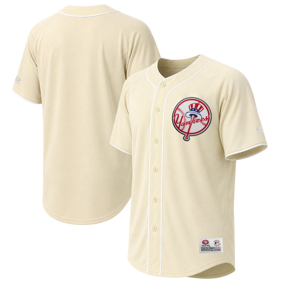New York Yankees Stitches Fashion Jersey - Cream
