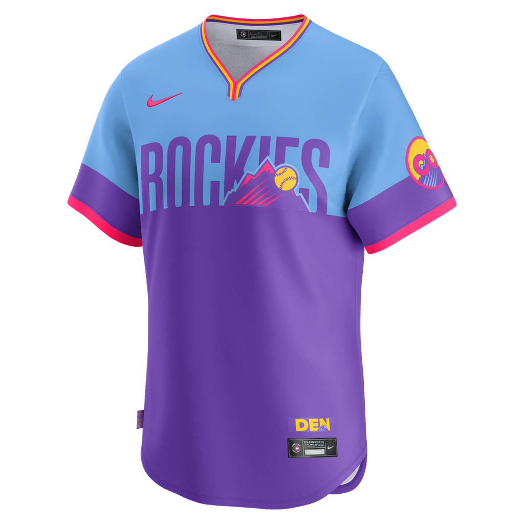 Colorado Rockies 2025 City Connect Limited Jersey - Purple/Light Blue