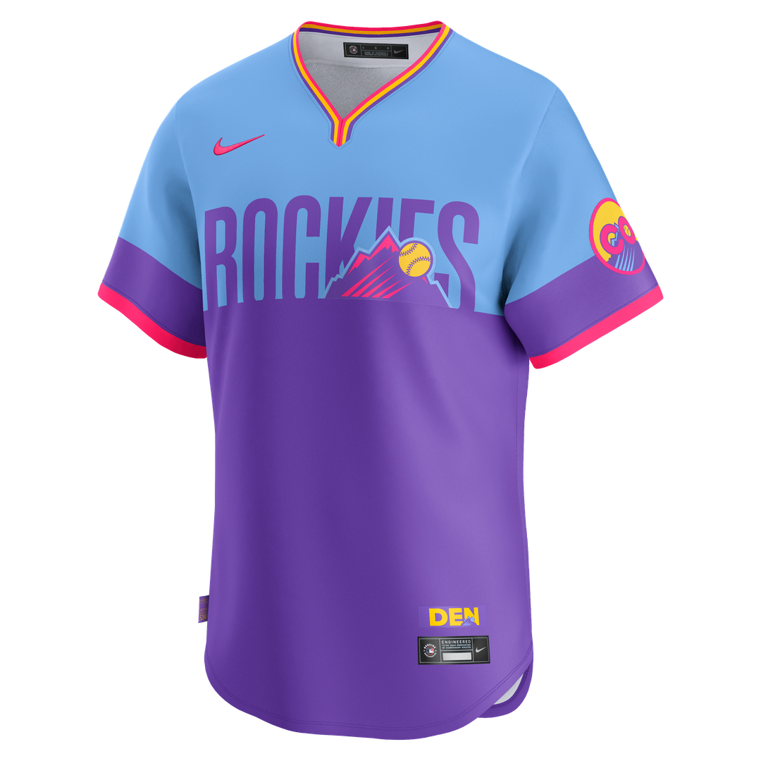 Colorado Rockies 2025 City Connect Limited Jersey - Purple/Light Blue